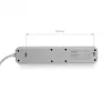 Videx Oncord fehér színű 3-as professzionális hosszabbító kapcsolóval 3m-es kábellel 2 x USB + 1 x USB-C