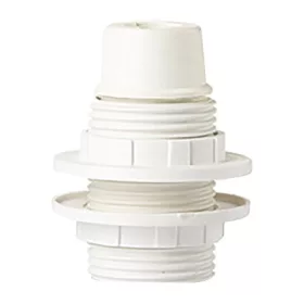 E14-es fehér műanyag csillár foglalat 220-240V