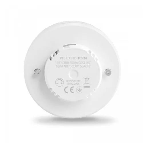 Videx GX53-as foglalatú Dimmelhető LED izzó 10W-NW