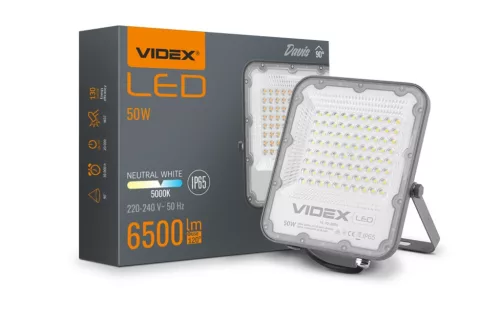 Videx Davis 50 W-os 5000K 6 500lm  LED reflektor