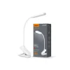 Videx Helsinki 3000-5500K fehér csíptetős asztali lámpa USB csatlakozóval