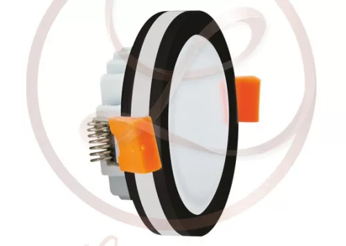 Strühm Goti 5 W-os süllyesztett natúr fehér fekete színű kör alakú LED-es mennyezetlámpa