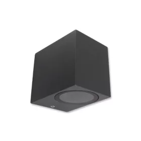   MasterLED Lida 81x92 sötétszürke szögletes oldalfali lámpa GU10-es foglalattal