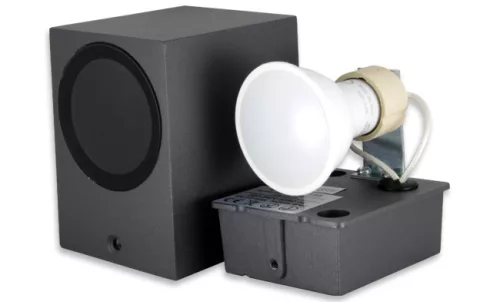 MasterLED Lida 81x92 sötétszürke szögletes oldalfali lámpa GU10-es foglalattal