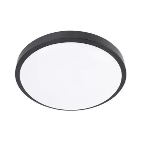   MasterLED Luvo mikrohullámú érzékelős 2xE27-es foglalatú kerek alakú fekete színű mennyezeti lámpa