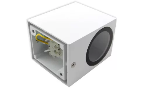 MasterLED Lida 81x92 fehér szögletes oldalfali lámpa GU10-es foglalattal