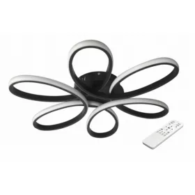   MasterLED Galaxis Virgo 77 W-os 58x10 cm fekete LED távirányítós mennyezeti lámpa