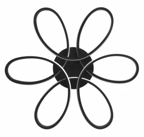 MasterLED Galaxis Virgo 77 W-os 58x10 cm fekete LED távirányítós mennyezeti lámpa