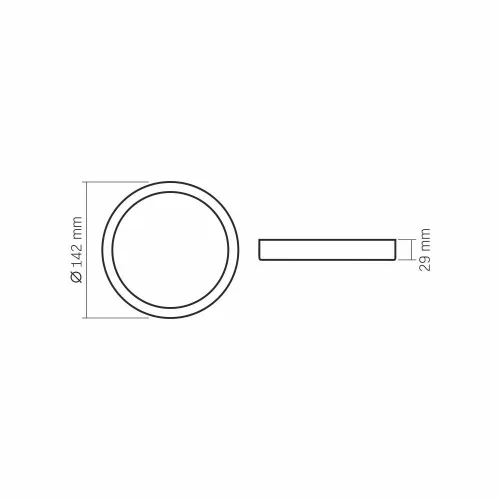 VIDEX-DOWNLIGHT-LED-DLRS-12W LED Felületre szerelhető Mennyezeti lámpa
