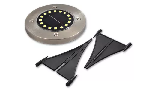 MasterLED Földbe szúrható 1 2 W-os kerek napelemes lámpa 16 SMD