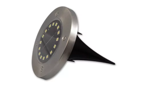 MasterLED Földbe szúrható 1 2 W-os kerek napelemes lámpa 16 SMD