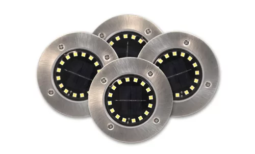 MasterLED Földbe szúrható 1 2 W-os kerek napelemes lámpa 16 SMD