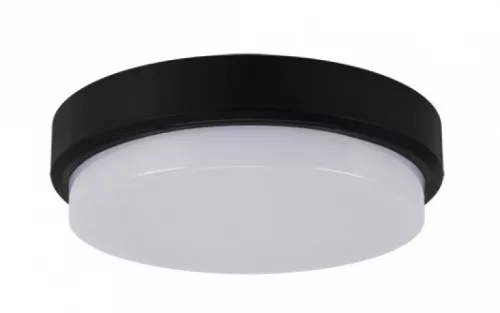 Strühm Aron 18 W-os ø210 mm kerek natúr fehér fekete mennyezeti lámpa IP65-ös védettségű