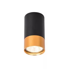   MasterLED Klemens henger alakú fekete/arany keret, GU10-es foglalattal