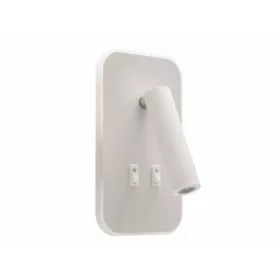   Strühm Otello D 186x105 mm szögletes meleg fehér/natúr fehér fehér fali lámpa