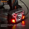 Videx LED Fejlámpa hidegfehér újratölthető akkumulátorral H056