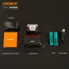 Videx LED Fejlámpa hidegfehér újratölthető akkumulátorral H056