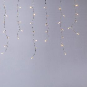   Eurolamp 3m-es összekapcsolható LED jégcsap fényfüzér, IP44, Átlátszó kábel, hideg fehér