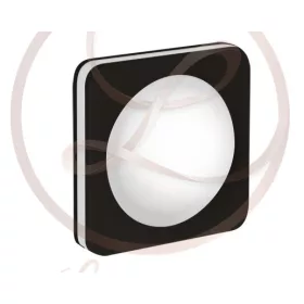   Strühm Goti 5 W-os süllyesztett natúr fehér fekete színű négyzet alakú LED-es mennyezetlámpa