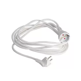   Földelt hálózati hosszabbító fehér 3Χ1.5mm 5m 16A 220-240V