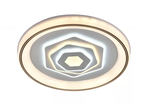 Lucero Evelin 110 W-os 50 cm átmérőjű fehér LED távirányítós és mobil applikációval vezérelhető mennyezeti lámpa