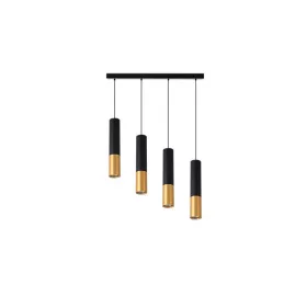   MasterLED Keon fekete-arany színű függesztett mennyezeti lámpa 4xGU10-es foglalattal