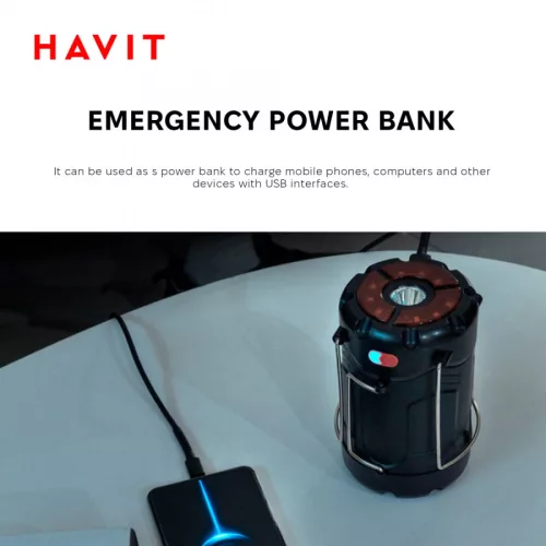 Havit 3 W-os multifunkcionális kemping lámpa 300 lm