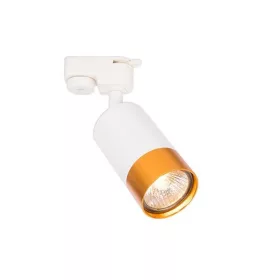   MasterLED Klemens fehér/arany színű sínre szerelhető lámpa GU10-es foglalattal