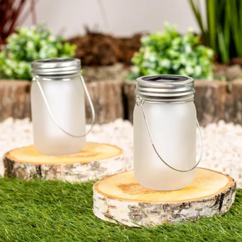 MasterLED Dekoratív napelemes lámpa befőttesüvegben