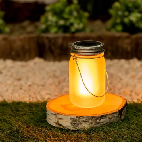 MasterLED Dekoratív napelemes lámpa befőttesüvegben