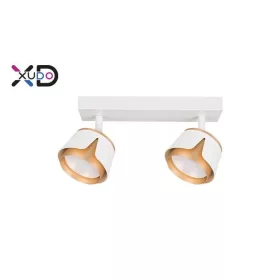   MasterLED Bud fekete/fehér kerek mennyezeti lámpa keret 2xGX53-es foglalattal