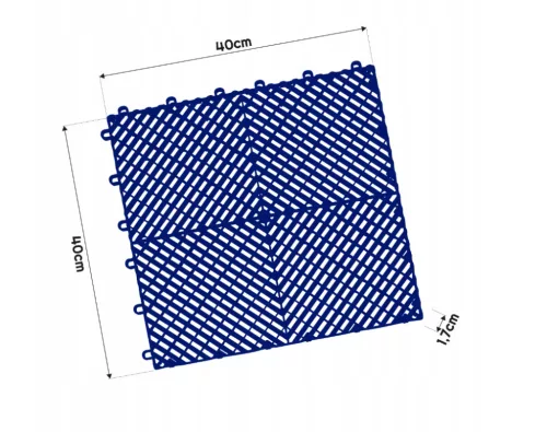 Moduláris garázspadló  polipropilén (PP) 40x40x1,8cm - kék