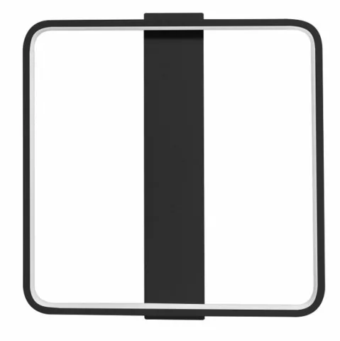 MasterLED Galaxis Centauri 40 W-os 42x40 cm fekete LED távirányítós mennyezeti lámpa