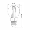 Videx Fito Filament szálas növénynevelő Led 8 W-os E27-es foglalattal