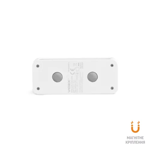 Videx felfelé és lefelé világító beépített LED-es újratölthető lámpa mágneses hátlappal 3000-6500K