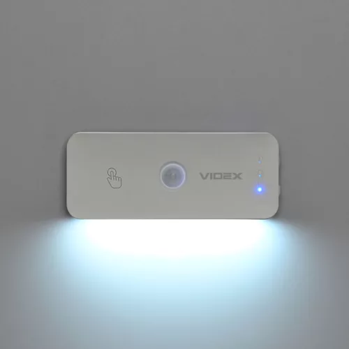 Videx felfelé és lefelé világító beépített LED-es újratölthető lámpa mágneses hátlappal 3000-6500K