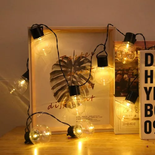 MasterLED Napelemes kerek alakú 20 LED-es 4 85 m hosszúságú girland