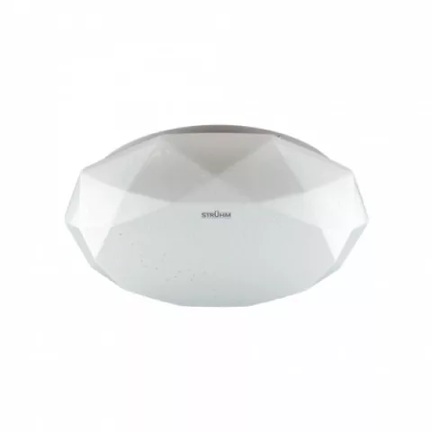 Strühm Diana 16 W-os ø350 mm sokszög alakú natúr fehér mennyezeti lámpa IP44-es védettségű