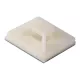 Kábelkötegelő talp fehér 20X20