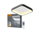 Videx Led Edge 72 W-os ø450mm fekete négyzet alakú LED távirányítós mennyezeti lámpa