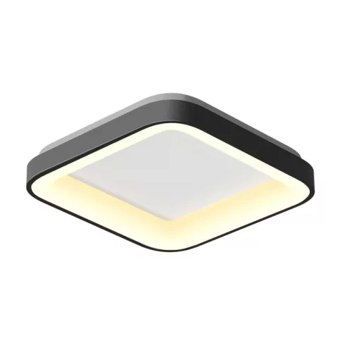 Videx Led Edge 72 W-os ø450mm fekete négyzet alakú LED távirányítós mennyezeti lámpa