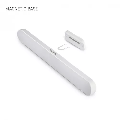 Videx beépített LED-es újratölthető lámpa mágneses hátlappal távirányítóval 3000-6500K