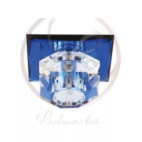   Strühm Nufer kék szögletes süllyesztett lámpatest G4-es foglalattal