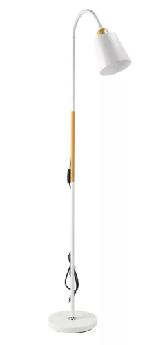 Berge Vienna fa/fehér színű állólámpa állítható magassággal 120-150 cm E27-es foglalattal