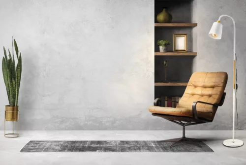 Berge Vienna fa/fehér színű állólámpa állítható magassággal 120-150 cm E27-es foglalattal