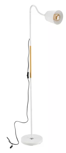 Berge Vienna fa/fehér színű állólámpa állítható magassággal 120-150 cm E27-es foglalattal