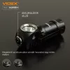 Videx LED Fejlámpa hidegfehér újratölthető akkumulátorral A055H