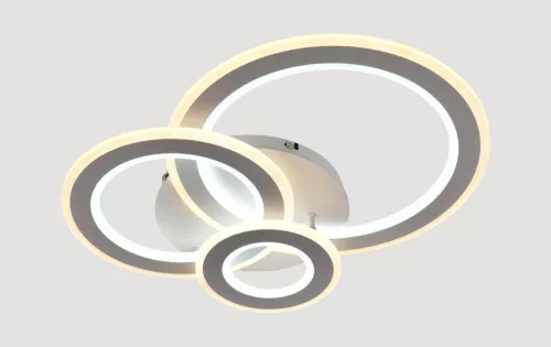 Lucero Chase 115 W-os 50 cm átmérőjű fehér LED távirányítós és mobil applikációval vezérelhető mennyezeti lámpa