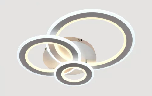 Lucero Chase 115 W-os 50 cm átmérőjű fehér LED távirányítós és mobil applikációval vezérelhető mennyezeti lámpa