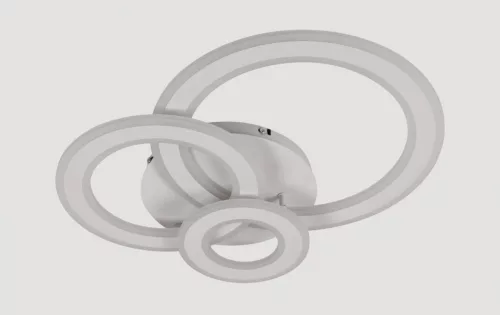 Lucero Chase 115 W-os 50 cm átmérőjű fehér LED távirányítós és mobil applikációval vezérelhető mennyezeti lámpa